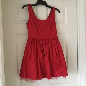Red cocktail dress